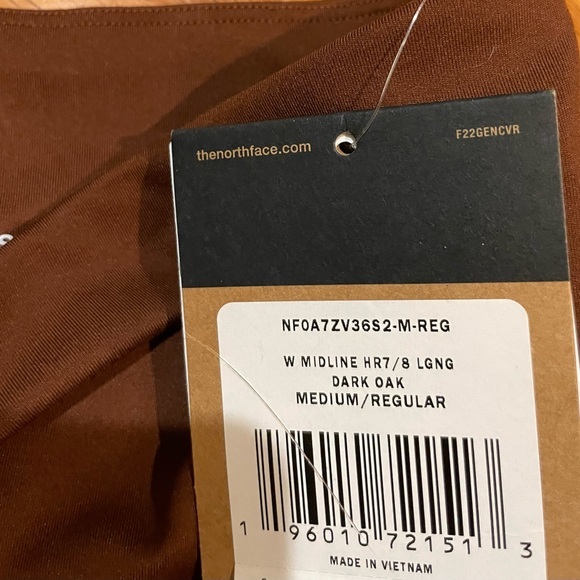 The North Face Women's Midline‎ High-Rise Pocket 7/8 Brown Leggings Size Medium - Picture 8 of 8